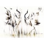 Moderní a subtilní obraz jeřábů - Tanec, Série Londýn – Zboží Mobilmania