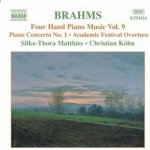Johannes Brahms - Four Hand Piano Music Vol. 9 - Piano Concerto No. 1 · Academic Festival Overture CD – Hledejceny.cz