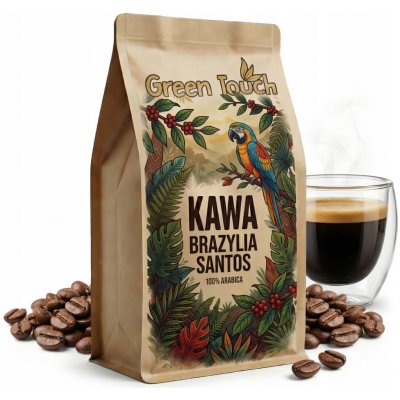 Green Touch Káva 100% arabica Brazílie zrnková 1 kg – Hledejceny.cz