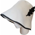 Beluto Klobouk bílý s listem – Zboží Dáma