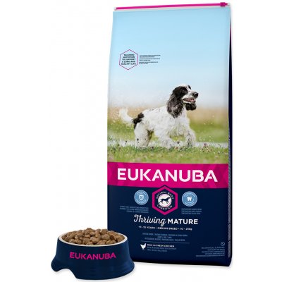 Eukanuba Dog Senior Medium Chicken 15 kg – Zboží Mobilmania