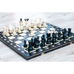 Dřevěné šachy královské černé – Zboží Dáma