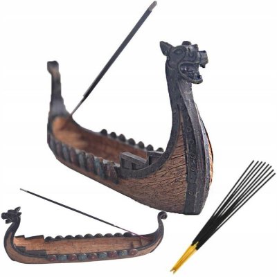Stojan na vonné tyčinky Drakkar Loď Vikingů Dragon Boat Dračí Loď – Sleviste.cz