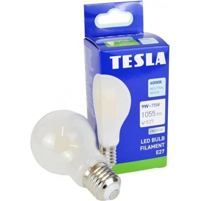 TESLA lighting Tesla - LED žárovka FILAMENT RETRO BULB, E27, 9W, 230V, 1055lm, 2700K teplá bílá, 360st, mléčná – Hledejceny.cz