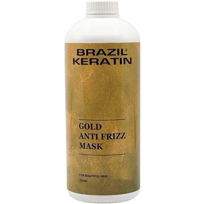 Brazil Keratin Gold Anti Frizz Mask 550 ml – Zbozi.Blesk.cz