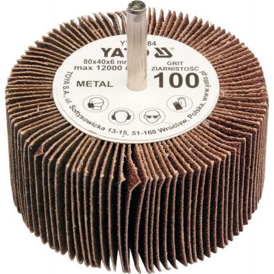 Yato Kotouč lamelový radiální 80 x 40 x 6 mm P120 YT-83385 – Zboží Dáma