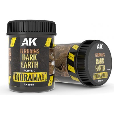 AK-Interactive AK Diorama AK8018 Terrains Dark Earth 250ml Acrylic – Hledejceny.cz
