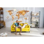 Nástěnná dřevěná mapa světa MEGA - Traveler - 300 x 150 cm – Zbozi.Blesk.cz