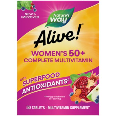 Natures Way Alive! Women’s 50+ Complete Multivitamin 50 tablet – Hledejceny.cz