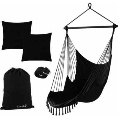 Gardlov 27390 Brazilské závěsné houpací křeslo s polštáři černé – Hledejceny.cz