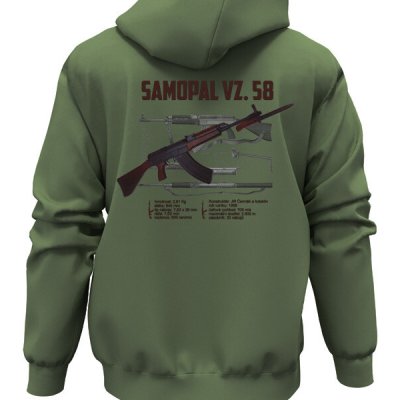 STRIKER mikina Samopal vz.58 Olivová – Sleviste.cz