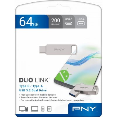 Pendrive Duo-Link 64GB P-FDI64GDULINKTYC-GE – Hledejceny.cz