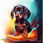 Norimpex Diamantové malování Jezevčík v botě 30 x 40 cm – Hledejceny.cz