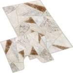 Bellatex 3D tisk sada Dlažba mramorová béžová 60x100, 60x50 cm – Sleviste.cz