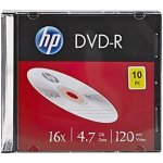 HP DVD-R 4,7GB 16x, slim, 10ks (DME000853) – Zbozi.Blesk.cz