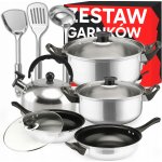 Sada hrnců Retoo Standardní nerezová ocel 11 ks. – Zboží Dáma