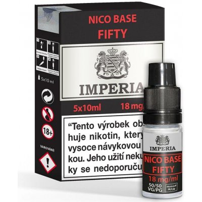 Imperia Nikotinová báze PG50/VG50 18mg 5x10ml – Hledejceny.cz