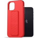 Pouzdro AlzaGuard Liquid Silicone Case with Stand iPhone 12 mini červené – Zboží Živě