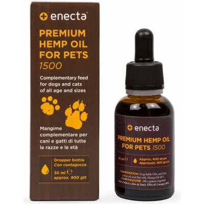 Enecta CBD konopný olej pro zvířata 5% 1500mg 30 ml – Hledejceny.cz