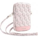 Guess PU G Cube Wallet Phone Bag Zipper růžové – Zboží Mobilmania