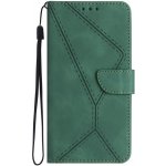 Pouzdro Embossing Pattern Stitchy case Sony Xperia 10 V zelené – Zboží Živě