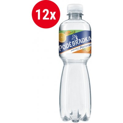 Poděbradka jemně perlivá pomeranč 12 x 0,5 l – Hledejceny.cz