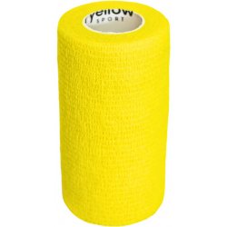 YellowSPORT Fixační kohezivní obinadlo 10 cm 4,5 m Yellow