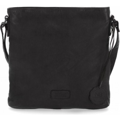 Noelia Bolger kožená crossbody kabelka N. Bolger NB2001 C černá – Zboží Mobilmania