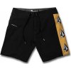 Koupací šortky, boardshorts Volcom plavky Deadly Stones Mod 18 - S20 black