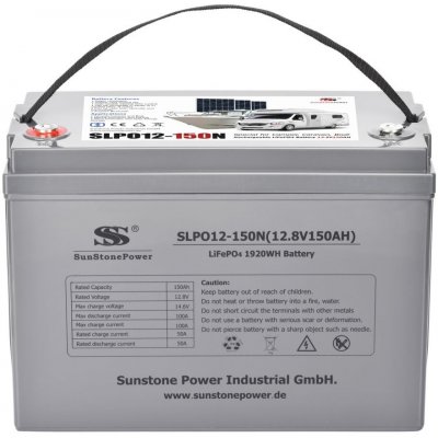 Sunstone Power 12V 150Ah SLPO12-150N HC150A X – Hledejceny.cz