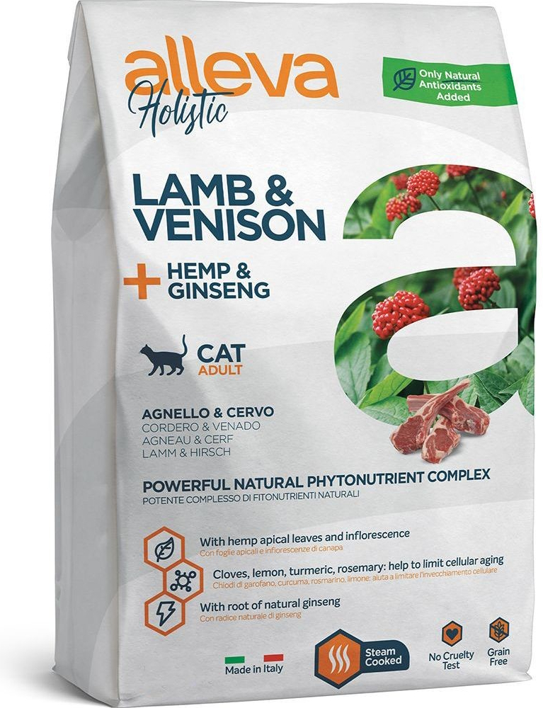 Alleva Holistic cat lamb & venison adult 0,4 kg