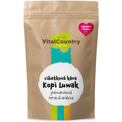 Vital Country Cibetková káva Kopi Luwak 50 g – Zboží Mobilmania