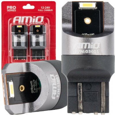 FULL CANBUS PRO LED žárovky W21/5W 2x1860 SMD bílá 12V 24V AMIO-03601 – Hledejceny.cz