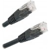 síťový kabel XtendLan PK_6UTP030black CAT6 UTP 3m černý Patch kabel, Cat 6, UTP, 3m, černý