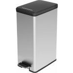 Curver Slim Bin pedálový odpadkový koš 40 l, černý/stříbrný – Zboží Dáma