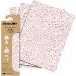 Décopatch Papír 3 ks Bílo růžový kaleidoskop – Zboží Mobilmania