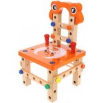 Kruzzel 9441 dřevěná skládací stavebnice židle – Zboží Mobilmania