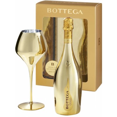 Bottega Gold Prosecco Spumante Brut DOC 11% 0,75 l (dárkové balení 1 sklenice) – Sleviste.cz