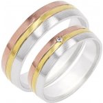 Eppi Minimalistické snubní prsteny s diamantem Mesud RW41704 – Hledejceny.cz