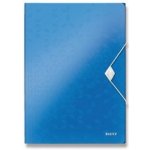 LEITZ WOW A4 tříchlopňové desky modré na gumičku – Zboží Živě