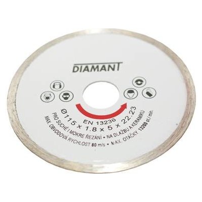 Diamantový kotouč plný 115 mm – Hledejceny.cz