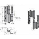 TKZ Polná Závěs dveřní 120mm lomený BPÚ levý – Hledejceny.cz
