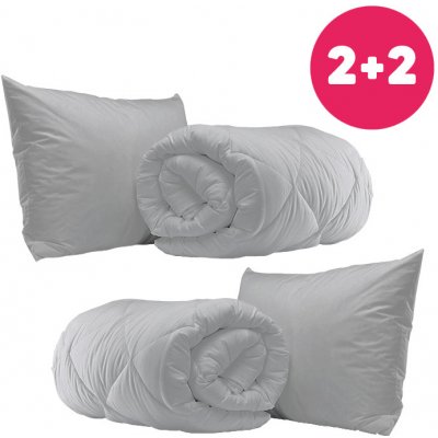 Homa antialergická souprava GREY 2x 140x200 2x 70x90 – Zboží Dáma