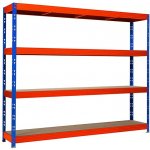 Trestles Regál RR1 1800 x 900 x 400 4 police oranžovomodrý – Zboží Mobilmania