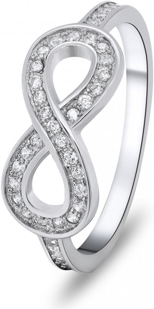 Brilio Silver Designový stříbrný prsten nekonečno RI013W | Srovnanicen.cz