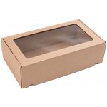 Eobaly.cz Dárková krabice s průhledným víkem 350x200x100 - 25 ks – Zboží Dáma