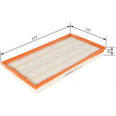 Vzduchový filtr BOSCH F 026 400 312 (F026400312) – Hledejceny.cz