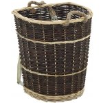 vidaXL Nůše na dřevo s popruhy 44,5 x 37 x 50 cm přírodní vrba – Zboží Dáma
