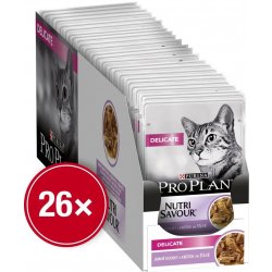 Pro Plan Cat Delicate krůta ve šťávě 26 x 85 g