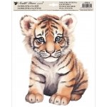 Anděl Samolepka na zeď barevná Tygr 30 x 42 cm 15512 – Zboží Dáma